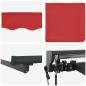 Preview: Einziehbare Markise Rot 400x300 cm