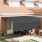 Preview: Einziehbare Markise Anthrazit Grau 450 × 300 cm