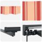 Preview: Einziehbare Markise Gelb und Orange 450x300 cm Stoff und Metall