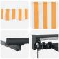Preview: Einziehbare Markise Orange und Weiß 500x300 cm
