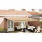 Preview: Einziehbare Markise Marineblau 500x300 cm Metall und Stoff