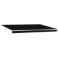 Preview: Einziehbare Markise Schwarz 500x300 cm Polyester und Aluminium