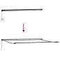 Preview: Einziehbare Markise Schwarz 500x300 cm Polyester und Aluminium