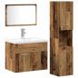 Preview: Sets Sonstiges 3 pcs Altes Holz 30 x 30 x 130 cm Holzwerkstoff