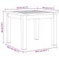 Preview: Outdoortisch-Set 3 pcs Teak-Massivholz