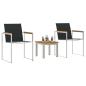 Preview: Outdoortisch-Set 3 pcs Teak-Massivholz