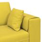 Preview: Samt Sofa mit Kissen mit Kissen Gelb 210 cm Samt