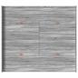 Preview: Bett mit Stauraum mit Schubladen mit Kopfteil mit Speicher Grau Sonoma 200 x 200 cm
