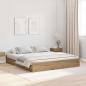 Preview: Bett mit Stauraum Eiche handwerklich 180 x 200 cm