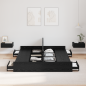 Preview: Aufbewahrungsbettgestell Schwarz Eichen-Optik 160 x 200 cm
