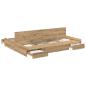 Preview: ARDEBO.de - Bett mit Stauraum Eiche handwerklich 140 x 200 cm Melamin