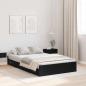 Preview: Bett mit Stauraum Schwarze Eiche 120 x 200 cm Holz