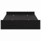 Preview: Bett mit Stauraum Schwarze Eiche 120 x 200 cm Holz