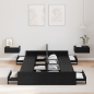 Preview: Bett mit Stauraum Schwarze Eiche 120 x 200 cm Holz