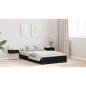 Preview: Bett mit Stauraum Schwarze Eiche 120 x 200 cm Holz