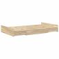 Preview: Bett mit Stauraum Sonoma Eiche 120 x 200 cm Holzwerkstoff