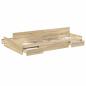 Preview: Bett mit Stauraum Sonoma Eiche 120 x 200 cm Holzwerkstoff