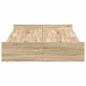 Preview: Bett mit Stauraum Sonoma Eiche 120 x 200 cm Holzwerkstoff