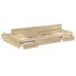 Preview: Bett mit Stauraum Sonoma Eiche 120 x 200 cm Holzwerkstoff