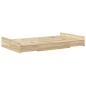 Preview: Bett mit Stauraum Sonoma Eiche 120 x 200 cm Holzwerkstoff
