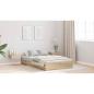 Preview: Bett mit Stauraum Sonoma Eiche 120 x 200 cm Holzwerkstoff