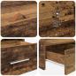 Preview: Bett mit Stauraum mit Schubladen mit Kopfteil mit Speicher Altholz 120 x 200 cm Holz