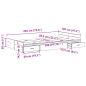 Preview: Bett mit Stauraum Eiche handwerklich 120 x 200 cm Melamin