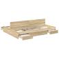 Preview: Bett mit Stauraum Sonoma Eiche 140 x 190 cm Melamin