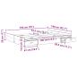 Preview: Bett mit Stauraum mit Schubladen mit Kopfteil mit Speicher Räuchereiche 140 x 190 cm
