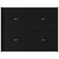 Preview: Bett mit Stauraum Schwarze Eiche 135 x 190 cm Melamin