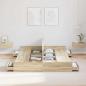 Preview: Bett mit Stauraum Sonoma Eiche 135 x 190 cm Melamin