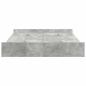 Preview: Bett mit Stauraum Betongrau 135 x 190 cm Holzwerkstoff
