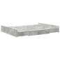 Preview: Bett mit Stauraum Betongrau 135 x 190 cm Holzwerkstoff