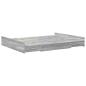 Preview: Bett mit Stauraum Grau Sonoma 135 x 190 cm Holzverbundwerkstoff