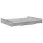 Preview: Bett mit Stauraum Grau Sonoma 135 x 190 cm Holzverbundwerkstoff