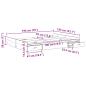 Preview: Bett mit Stauraum Grau Sonoma 135 x 190 cm Holzverbundwerkstoff