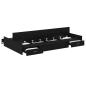 Preview: Bett mit Stauraum Schwarze Eiche 120 x 190 cm Melamin