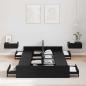 Preview: Bett mit Stauraum Schwarze Eiche 120 x 190 cm Melamin