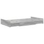 Preview: Stauraum-Bettgestell Grau Sonoma Grau Sonoma 120 x 190 cm