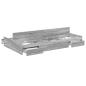 Preview: Stauraum-Bettgestell Grau Sonoma Grau Sonoma 120 x 190 cm