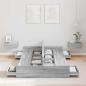 Preview: Stauraum-Bettgestell Grau Sonoma Grau Sonoma 120 x 190 cm