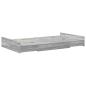 Preview: Stauraum-Bettgestell Grau Sonoma Grau Sonoma 120 x 190 cm