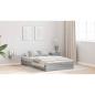 Preview: Stauraum-Bettgestell Grau Sonoma Grau Sonoma 120 x 190 cm