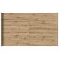 Preview: Bett mit Stauraum Eiche handwerklich 120 x 190 cm Melaminplatte