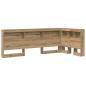 Preview: Stauraum-Kopfteil mit Regal mit Kopfteil mit Speicher Eiche handwerklich 80 cm Holz