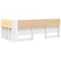 Preview: Stauraum-Kopfteil mit Regal mit Kopfteil mit Speicher Weiß 100 cm MDF