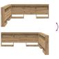 Preview: Stauraum-Kopfteil Eiche handwerklich 200 cm Holzwerkstoff