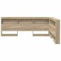 Preview: Stauraum-Kopfteil mit Regal Sonoma Eiche 140 cm Holzwerkstoff