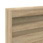 Preview: Stauraum-Kopfteil mit Regal Sonoma Eiche 140 cm Holzwerkstoff