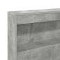 Preview: Stauraum-Kopfteil mit Regal mit Kopfteil mit Speicher Betongrau 140 cm Holzwerkstoff